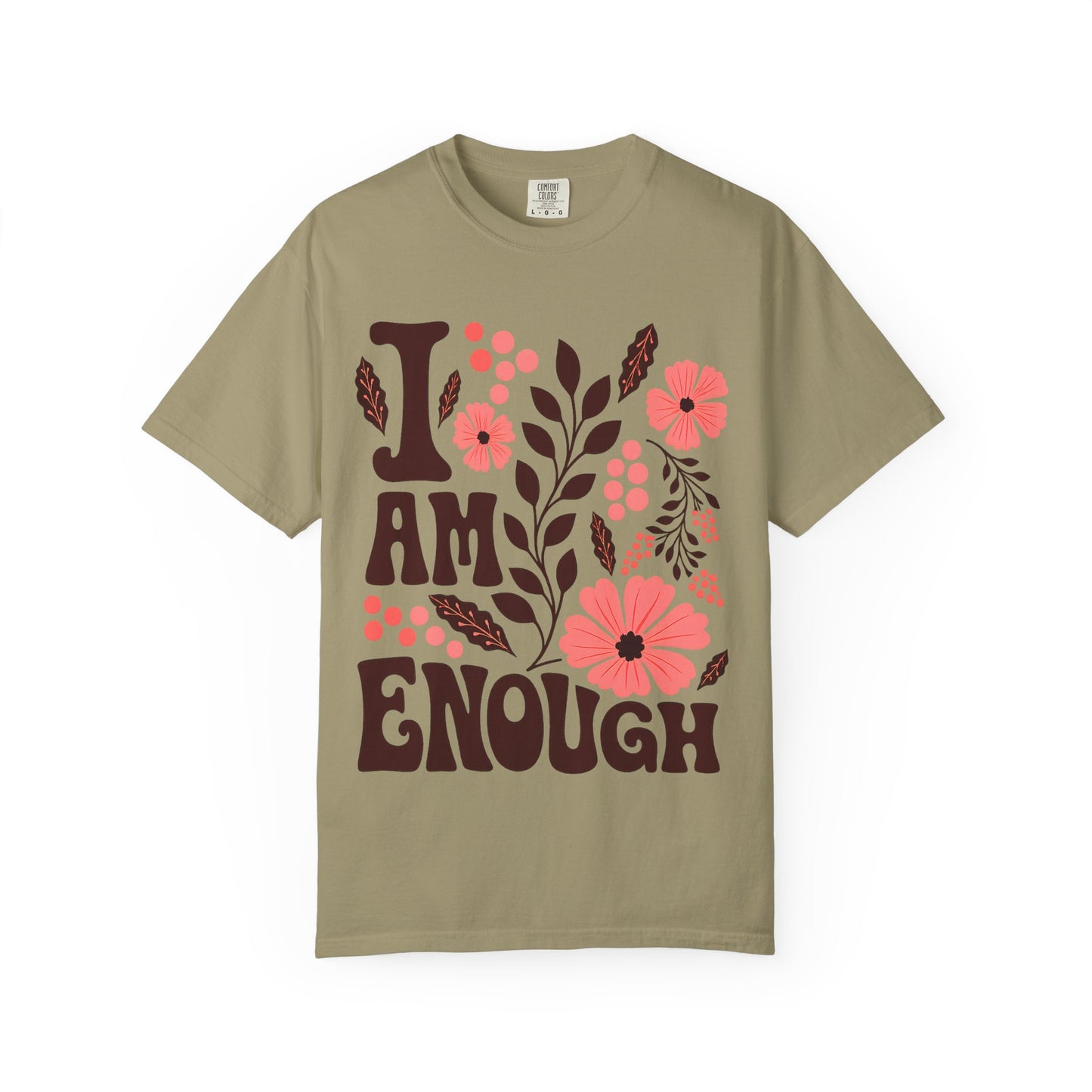 I Am Enough Floral Tee