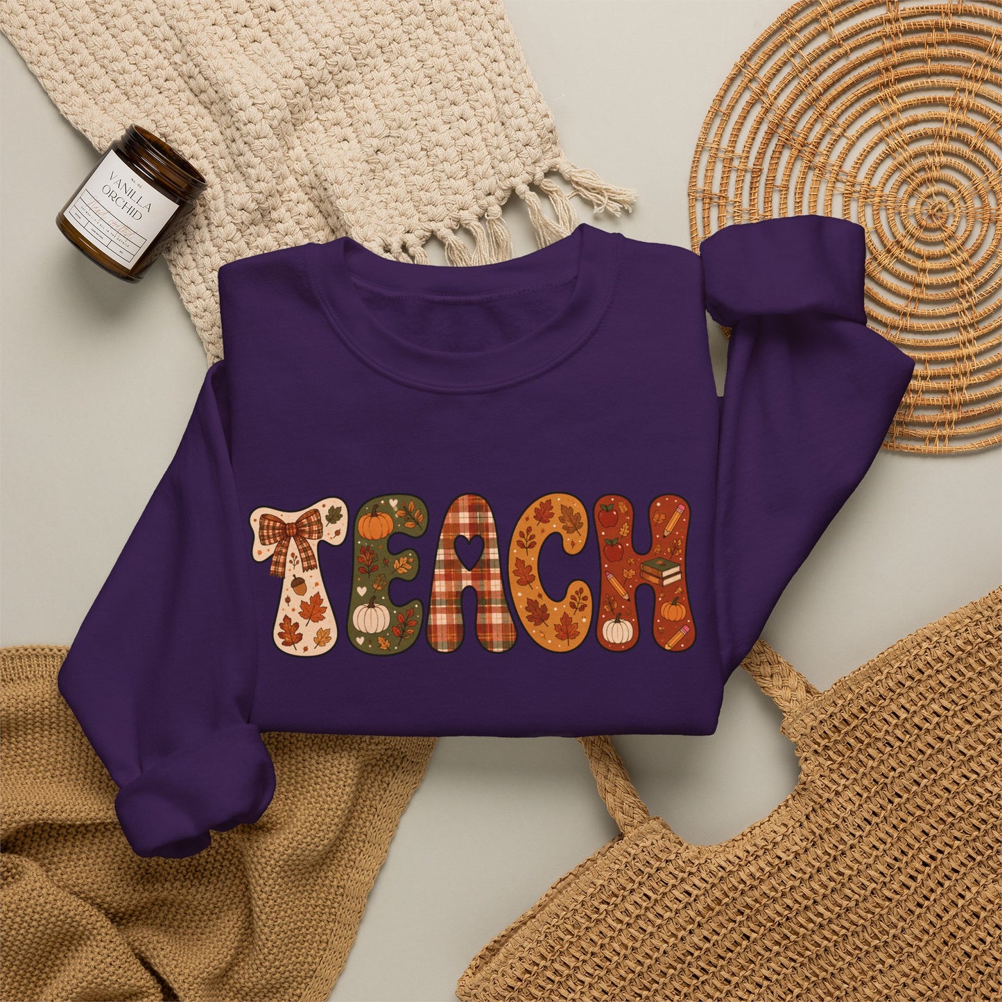 The Cozy TEACH Fall Sweatshirt
