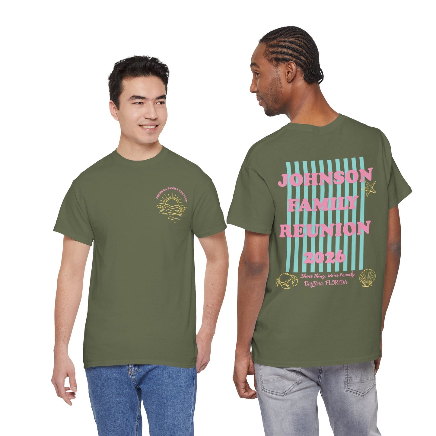 Custom Family Reunion Beach Shirt 2026 | Personalized Summer Vacation Comfort Colors Tee