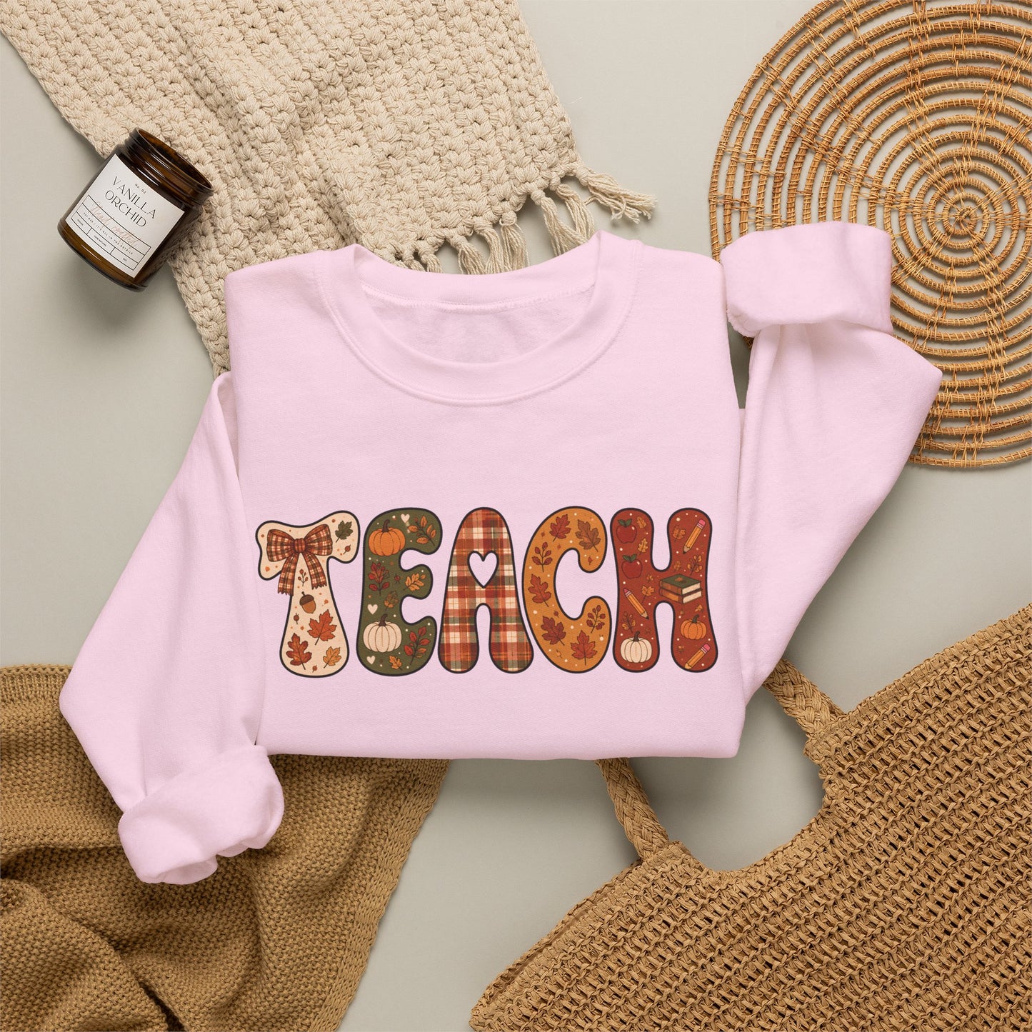 The Cozy TEACH Fall Sweatshirt
