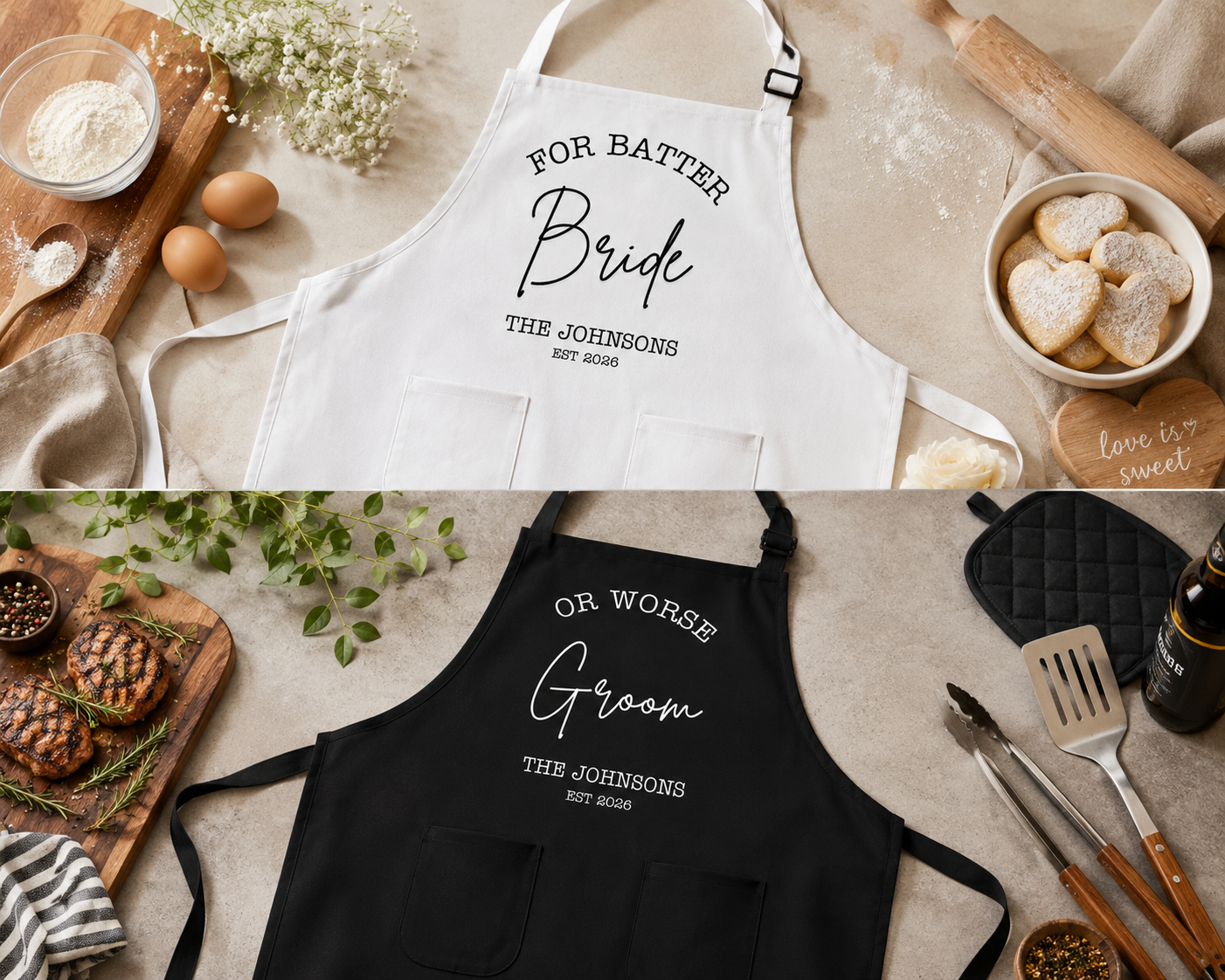 For Batter or Worse Apron Set