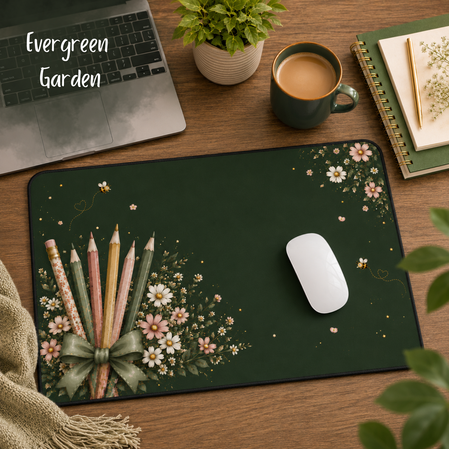 The Pencil Bouquet Desk Mat