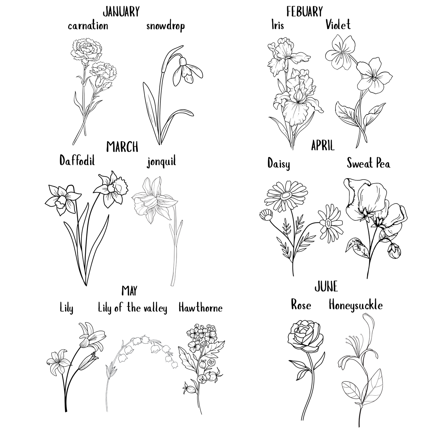 The Birth Flower Tee