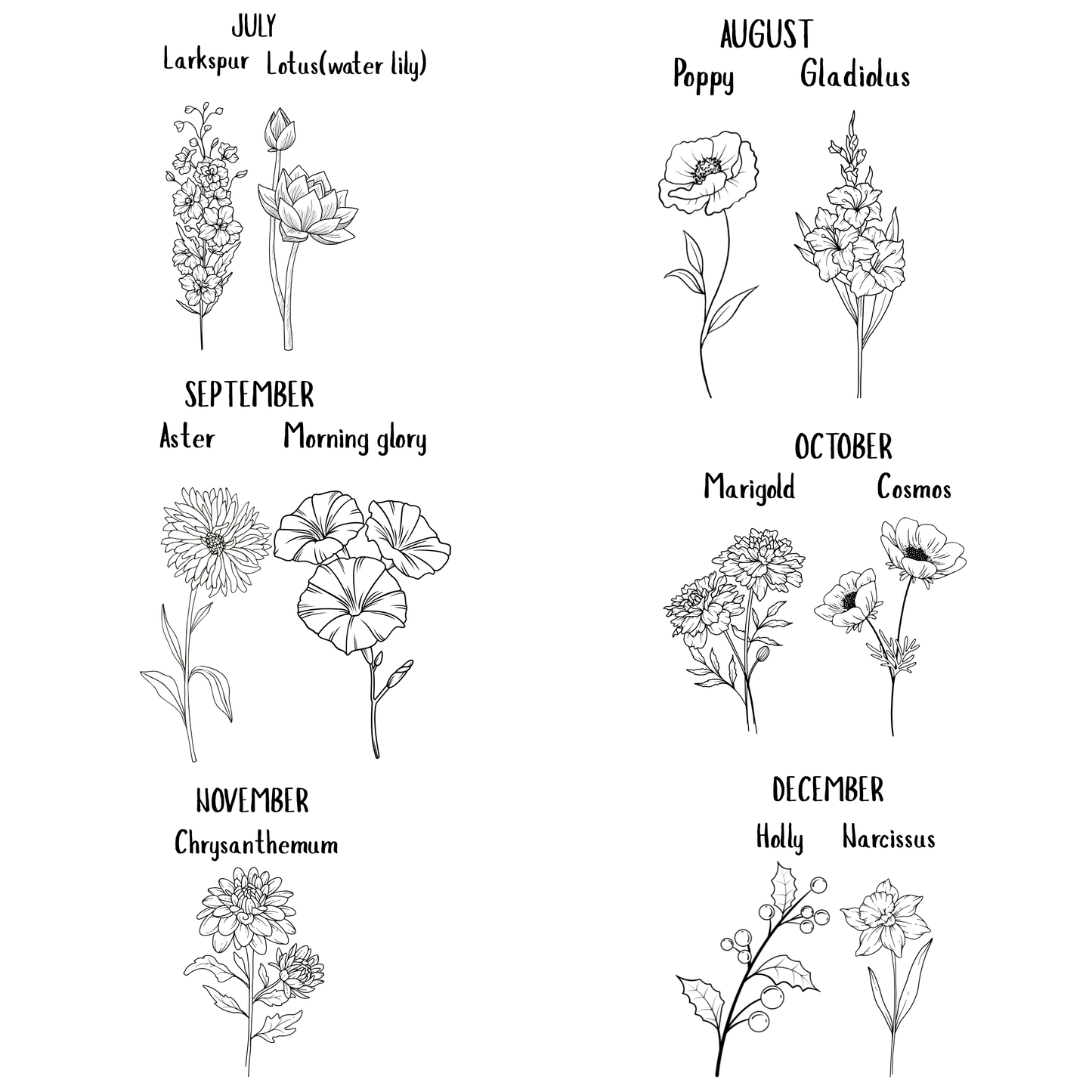The Birth Flower Tee