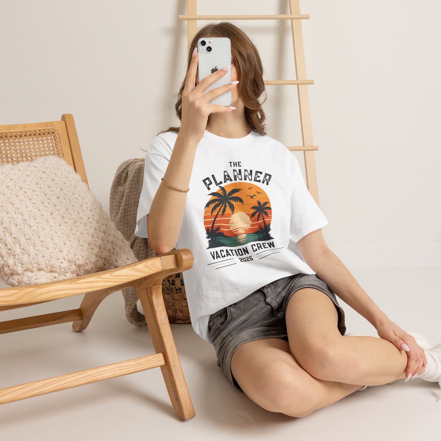 Personalized Vacation Crew Shirt | Custom Retro Travel T-Shirt