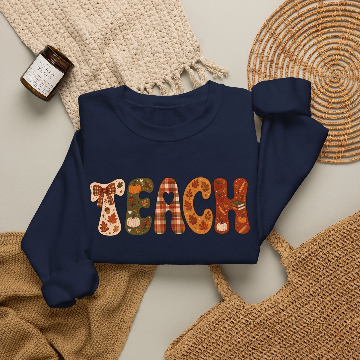 The Cozy TEACH Fall Sweatshirt