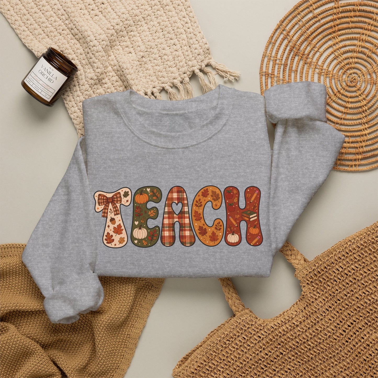The Cozy TEACH Fall Sweatshirt