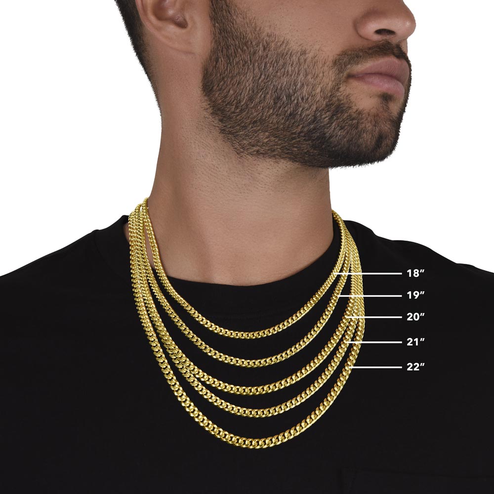 Dad Gift | Cuban Link Chain Necklace | Father's Day Gift