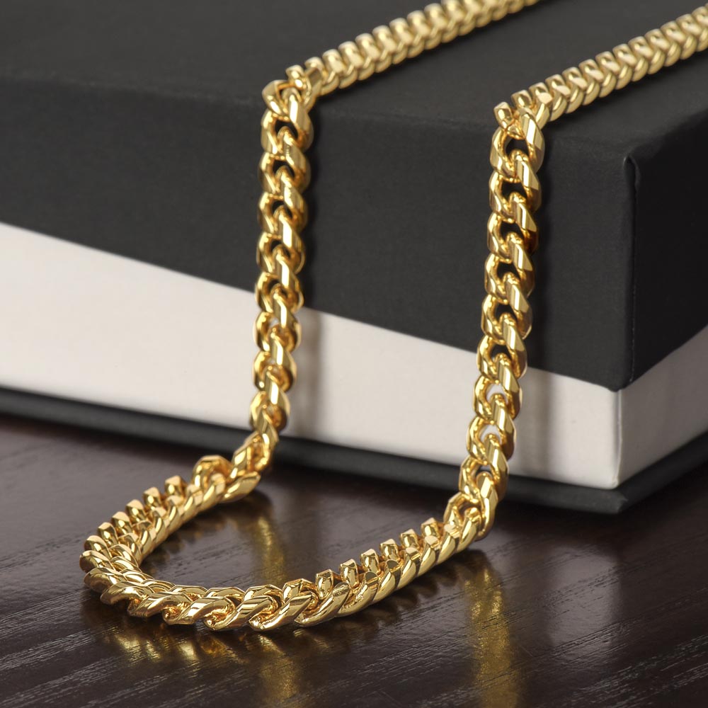 Dad Gift | Cuban Link Chain Necklace | Father's Day Gift