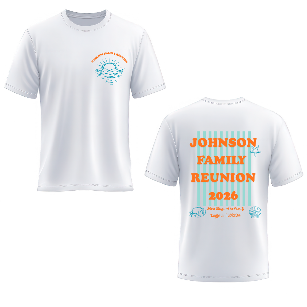 Custom Family Reunion Beach Shirt 2026 | Personalized Summer Vacation Comfort Colors Tee