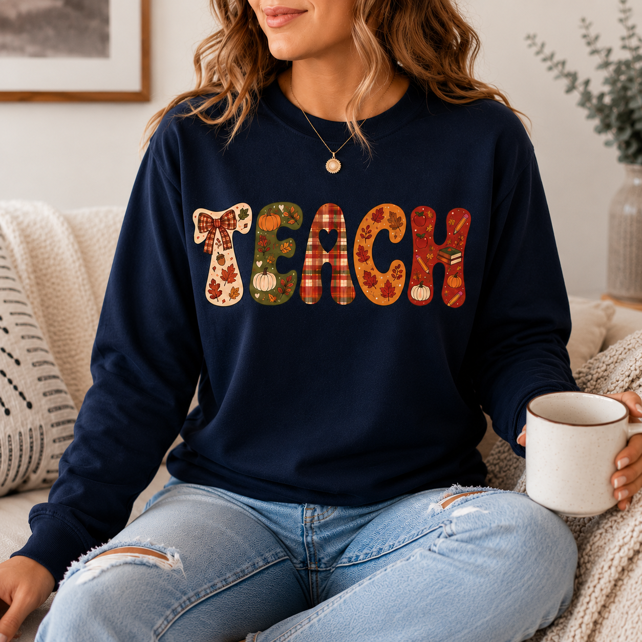 The Cozy TEACH Fall Sweatshirt